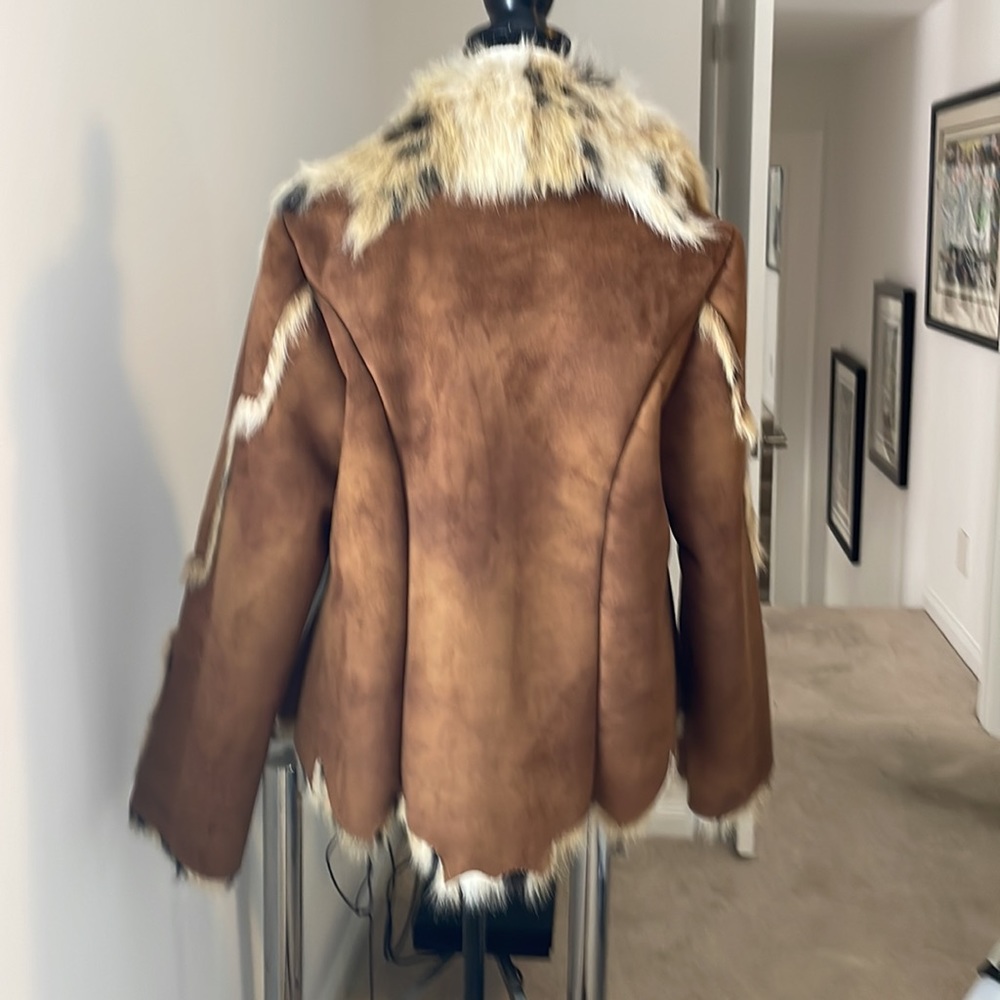 Faux suede jacket - Picture 3 of 5
